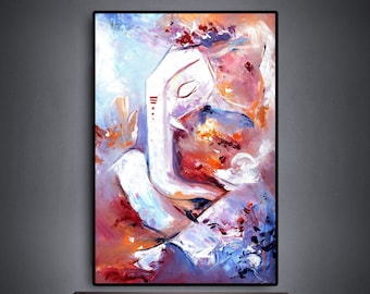 Ganpati painting ,modern Ganesha painting, Hindu god Ganesha painting on canvas,  wall decor, Ganesha wall art ,entryway decor