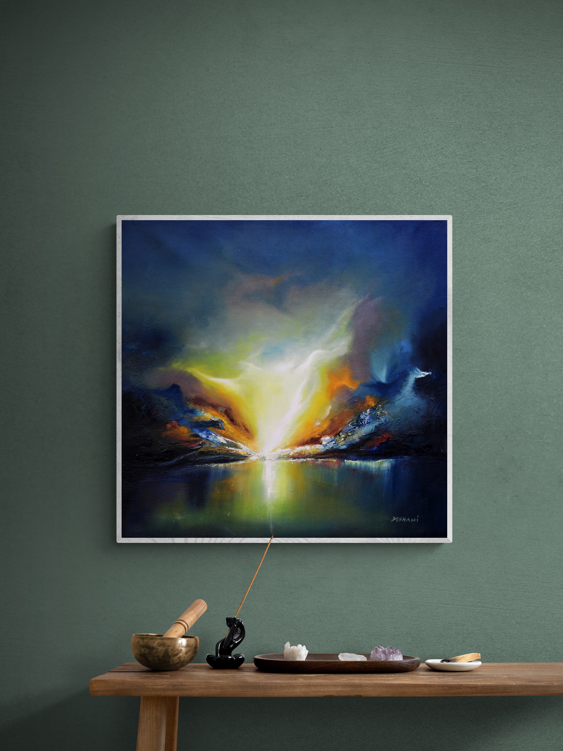 Mountains Painting on Canvas Landscape Original Abstract Painting ...