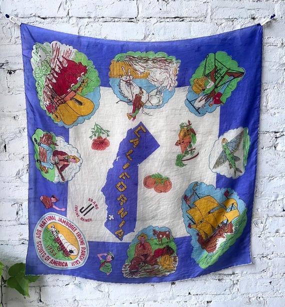 Vintage 1953 Boy Scouts of America Scarf