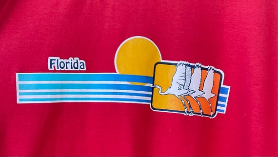 Vintage 1980s Florida Souvenir Tshirt - image 2