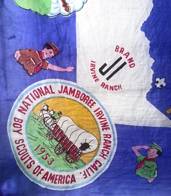Vintage 1953 Boy Scouts of America Scarf View 5
