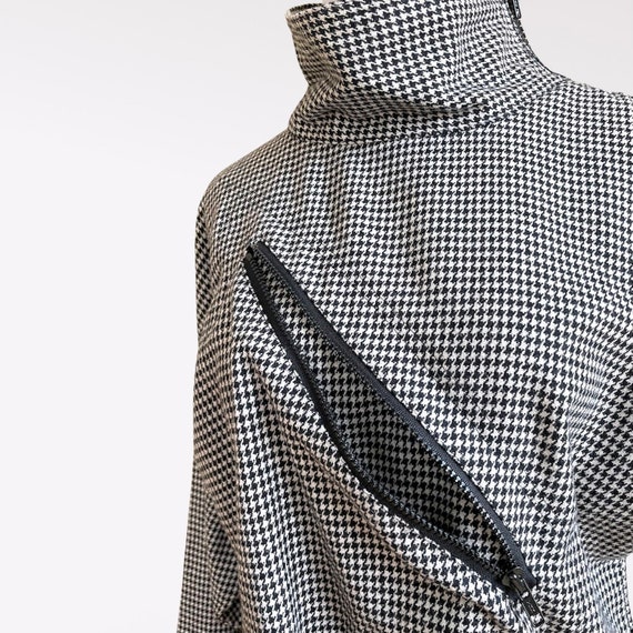 1980s Houndstooth Dress - image 5