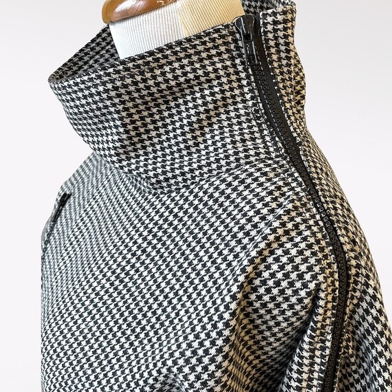 1980s Houndstooth Dress - image 7