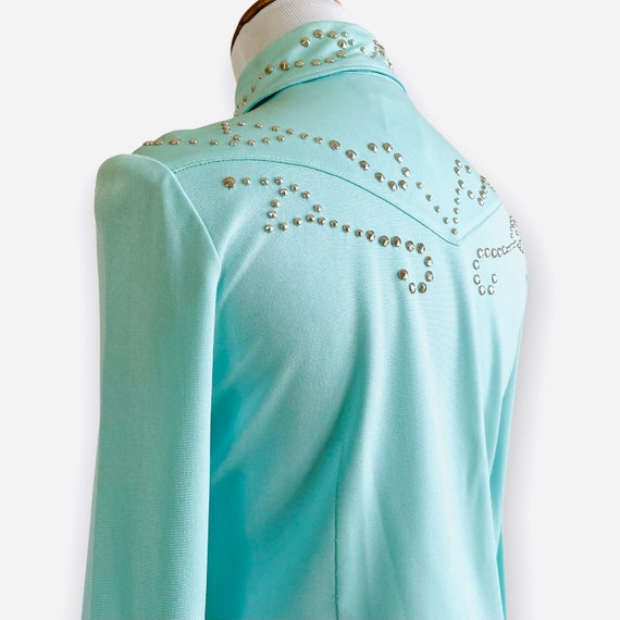 1970’s Studded Western Polyester Shirt - image 4
