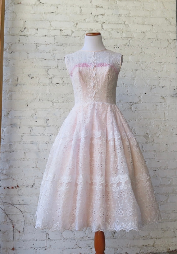 1950’s Pink Cocktail Dress.