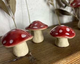 Ceramic Mushroom Fairy Fly Agaric | Ceramic Mushroom Fairy Fly Agaric