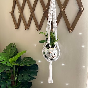 Macrame Disco Ball Plant Holder | Disco Ball Pot Holder | Plant Display | Plant Holder | Plant Decor | Indoor Garden Decor | Mother&#39;s Day