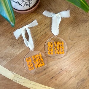 Go Vols Ornament | Acryl Ornament | Tennessee Volunteers Weihnachten | Retro Weihnachten | Sport Baumschmuck | Weihnachtsgeschenk