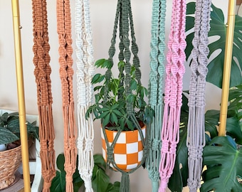 Macrame Plant Hanger | Braided Pot Holder | Plant Display | Plant Holder | Plant Decor | Garden Decor | Boho Style | Mother's Day Gift