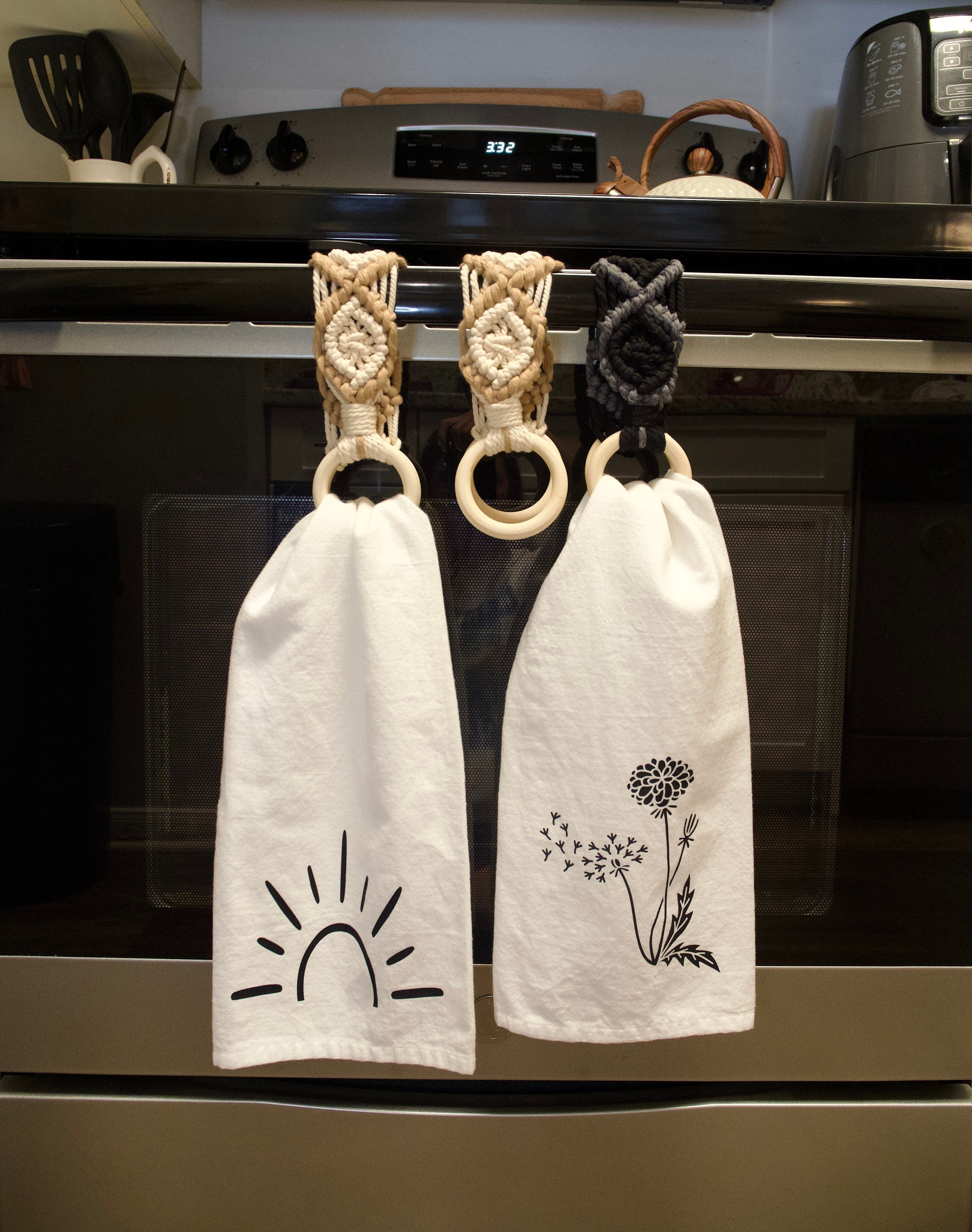 Kitchen towel holder for stove hotsell