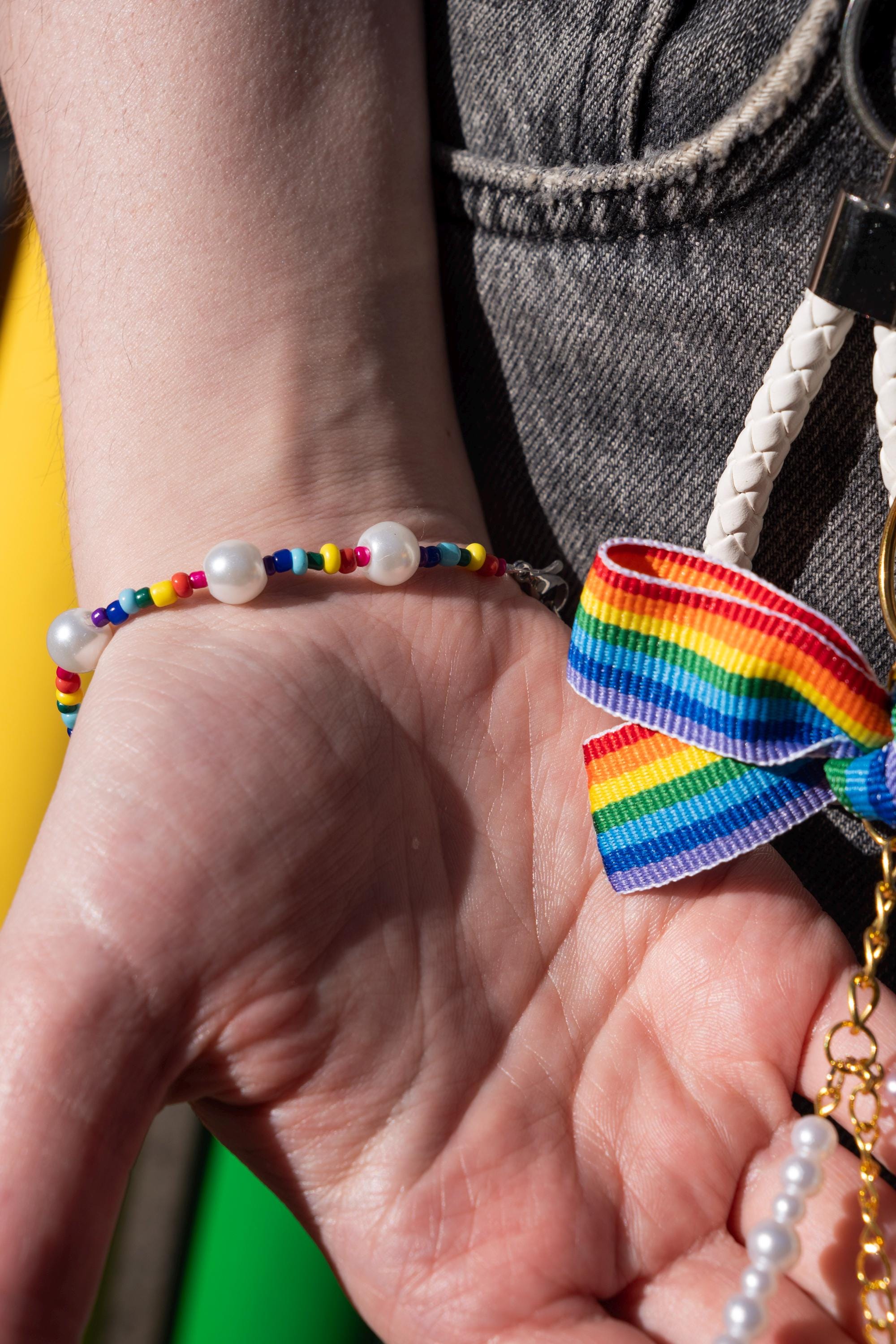 Alpha Keychains String Pride PRIDE KEYCHAIN & BRACELET - Etsy