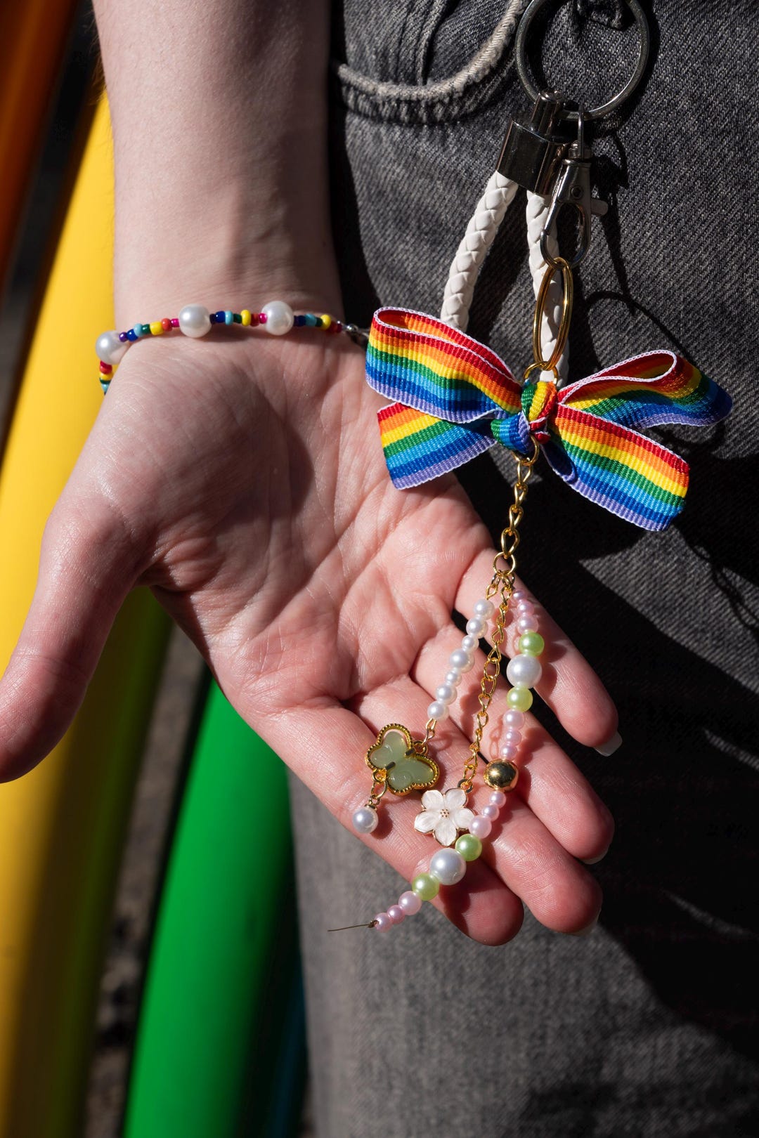 Alpha Keychains String Pride PRIDE KEYCHAIN & BRACELET - Etsy