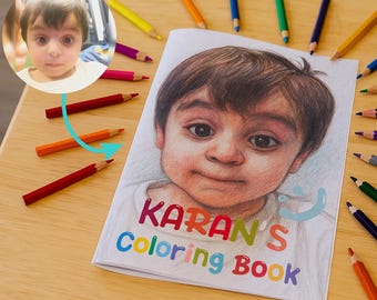 Personalized Photo Coloring Book | Special Gift for Kids | Coloring Book of Memories | Birthday, Holiday and Special Day Gift
