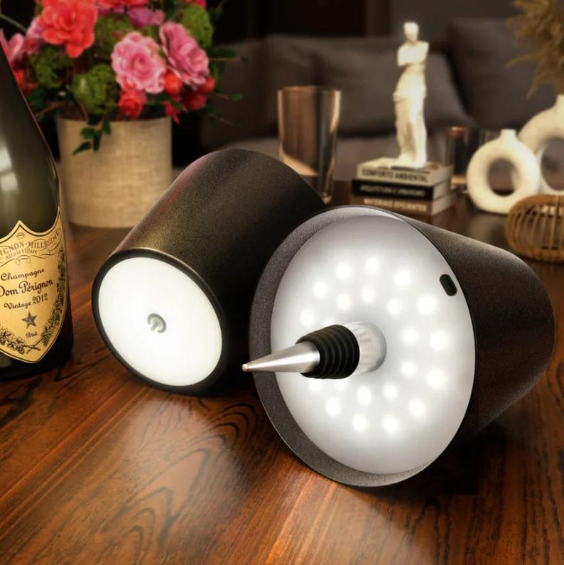 Handmade Bottle Lamp | Wireless & Rechargeable | Fits Any Bottle | 3 ...