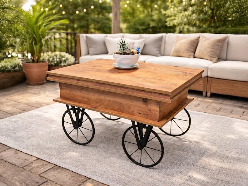 Smart multifunktionellt schack- och backgammonsoffbord bild 2