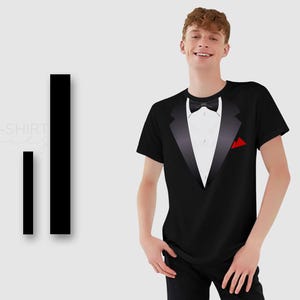 T-shirts imprimés smoking, T-shirt personnalisé, T-shirt tendance, Cadeau petit ami, Cadeau petite amie, Cadeau élégant, Cadeau d'anniversaire, T-shirt agréable