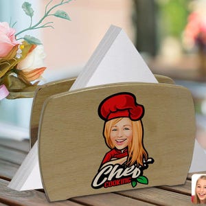 Porta tovaglioli con design a fumetto personalizzato, porta tovaglioli di carta, porta tovaglioli, porta tovaglioli, regali per la festa della mamma