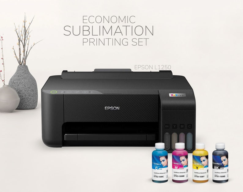 Epson L1250 A4 Printer Economic Sublimation Printing Set Hobi Etsy