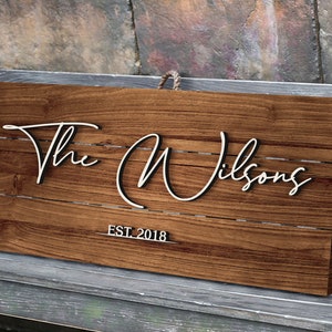 Personalized Wedding Gift, Last Name Established Sign, Family Name Sign, Wooden Sign, Custom Wood Sign, Anniversary gift, Couple Gift, Personalized Sign, Family Name, Wall Decor, Wooden Sign, welcome sign, Bar Sign, housewarming gift, christmas gift