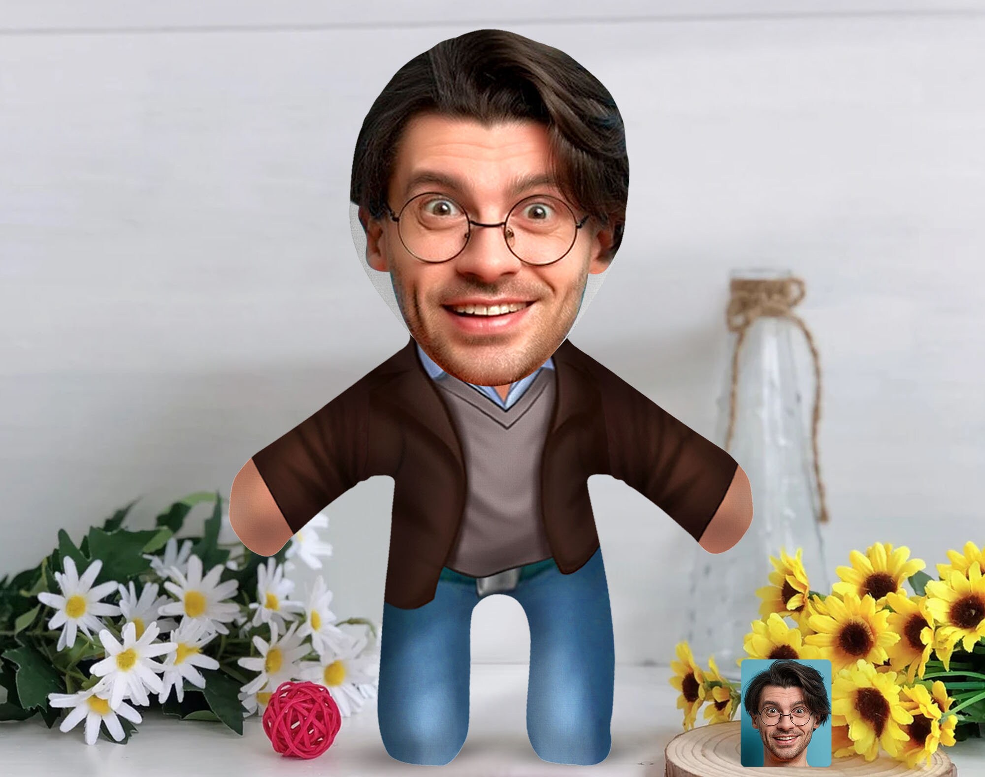 Personalized 3D Throw Face Pillow Customized Soft Face Etsy