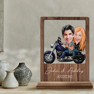 Personalisierte Holz handgemachte 3D Cartoon Named Liebhaber Paar Platte Schmuckstück, Benutzerdefinierte Cartoon Portrait, Valentinstag Geschenk, Wohnkultur, Holz Kunst