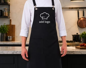 10 Pack Professional Chef Aprons, 100% Cotton Water-Resistant, Black White Red Navy, Restaurant Kitchen Uniform