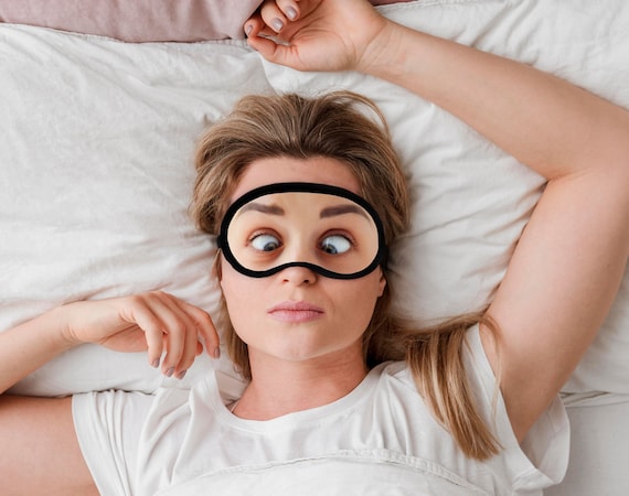 Funny Sleeping Mask, Sleeping Band, Eye Mask, Eye Cover, Sleep