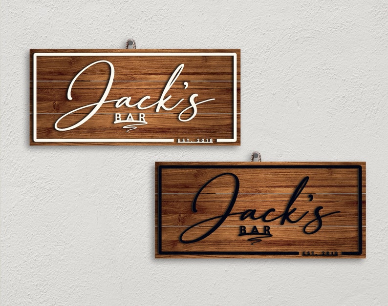 Custom Wooden Bar, Pub and Restaurant Sign, Personalized Man Cave Sign, Home Bar Sign, Pallet Sign, Bar Wall Decor, Welcome Sign, Bar Sign, Family Name Sign, Custom Wood Sign, Personalized Sign, Wall Decor,  wood sign, Name Sign, Bar Wall Hangings