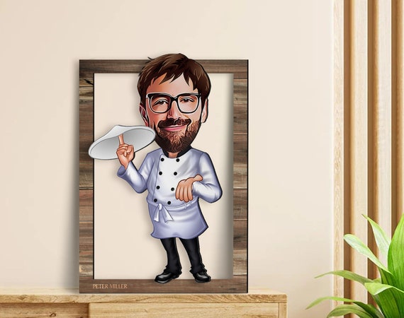 Personalized Chef Wooden Wall Art, Chef Gifts