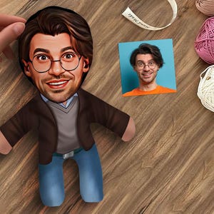 Personalisiertes 3D-Gesichtskissen, benutzerdefiniertes Cartoon-Kissen, kundenspezifisches weiches Gesichtskissen, für Kinder, Erwachsene, Gesichtskissen, kundenspezifisches Gesicht