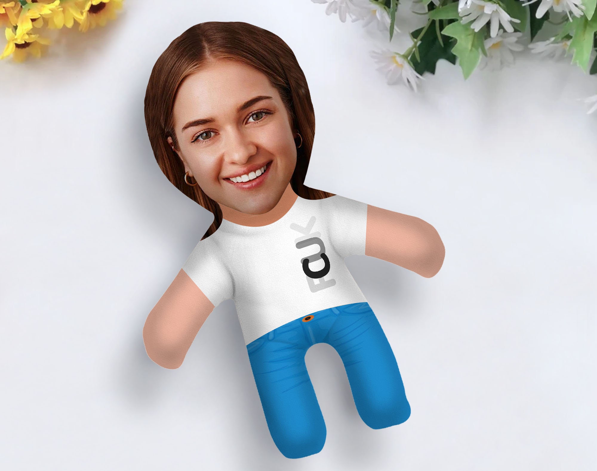 Personalized Naughty 3D Throw Face Pillow Customized Soft Etsy