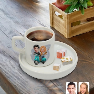 Personalized Espresso Cup, Cartoon Espresso Mug Gifts for Her, Personalized Gift, Gifts for Coffee Lovers ,Customized Cup, Valentine's Gift