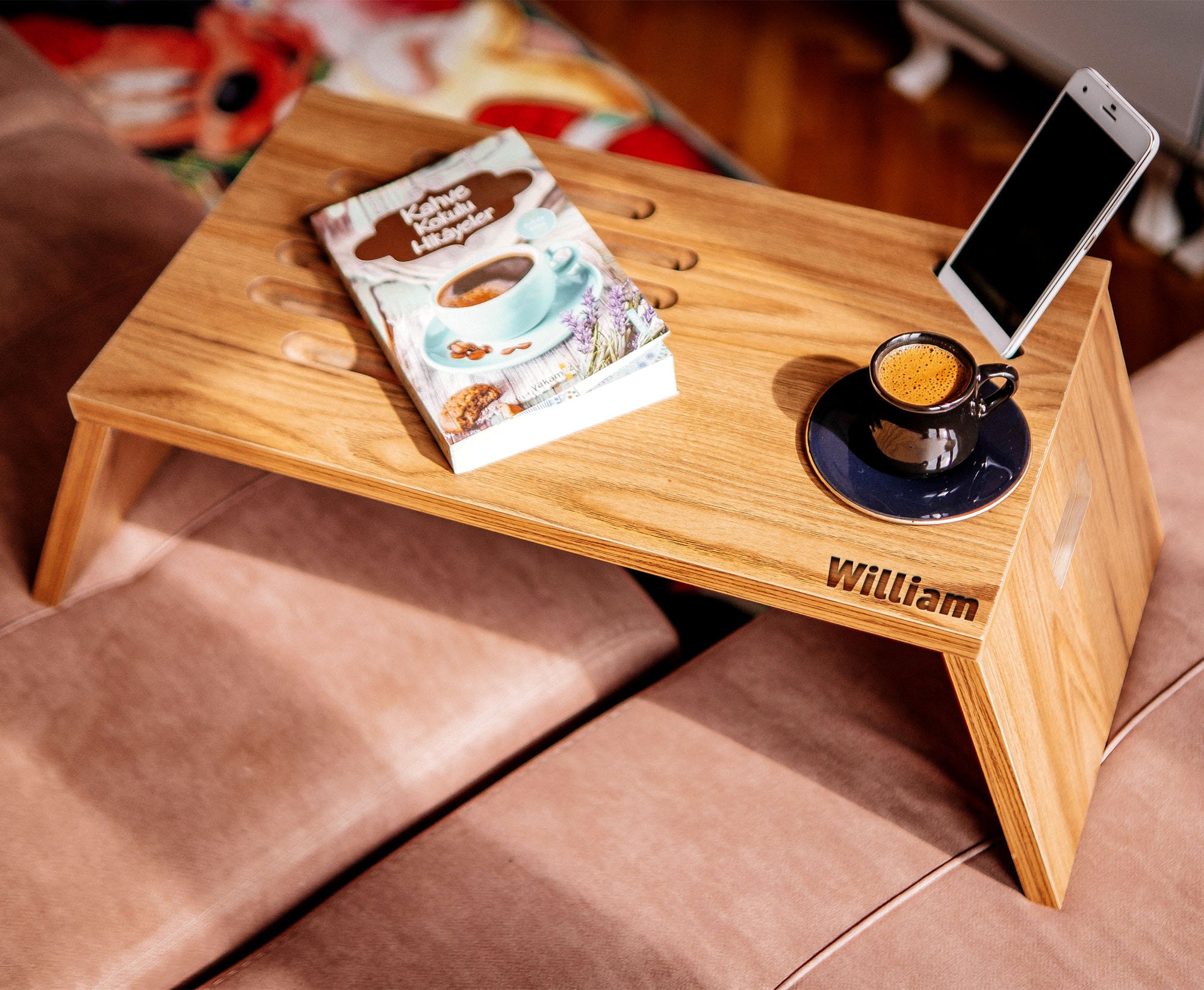 Fancylande Holder Book Stand Wooden Carved Eid Reading Rest Holder Cookbook Cook Stand/Foldable Tablet 
