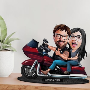 Personalisierter 3D-Karikaturliebhaber aus Holz - Paarfigur-Schmuckstück, benutzerdefiniertes Karikaturporträt, Geburtstagsgeschenk, Weihnachten, Jubiläumsgeschenk
