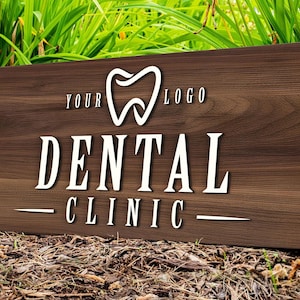 Personalized Wooden Logo Sign, Wooden Sign,  Custom Wood Office Sign, Business Commerical Signage, Shop Logo Sign, Laser Cut Logo Sign