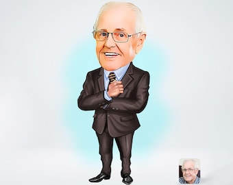 Abuelo de dibujos animados personalizado, regalo personalizado del día del padre para el abuelo, arte de pared de regalo, regalo especial para el abuelo, regalo único para el cumpleaños del abuelo