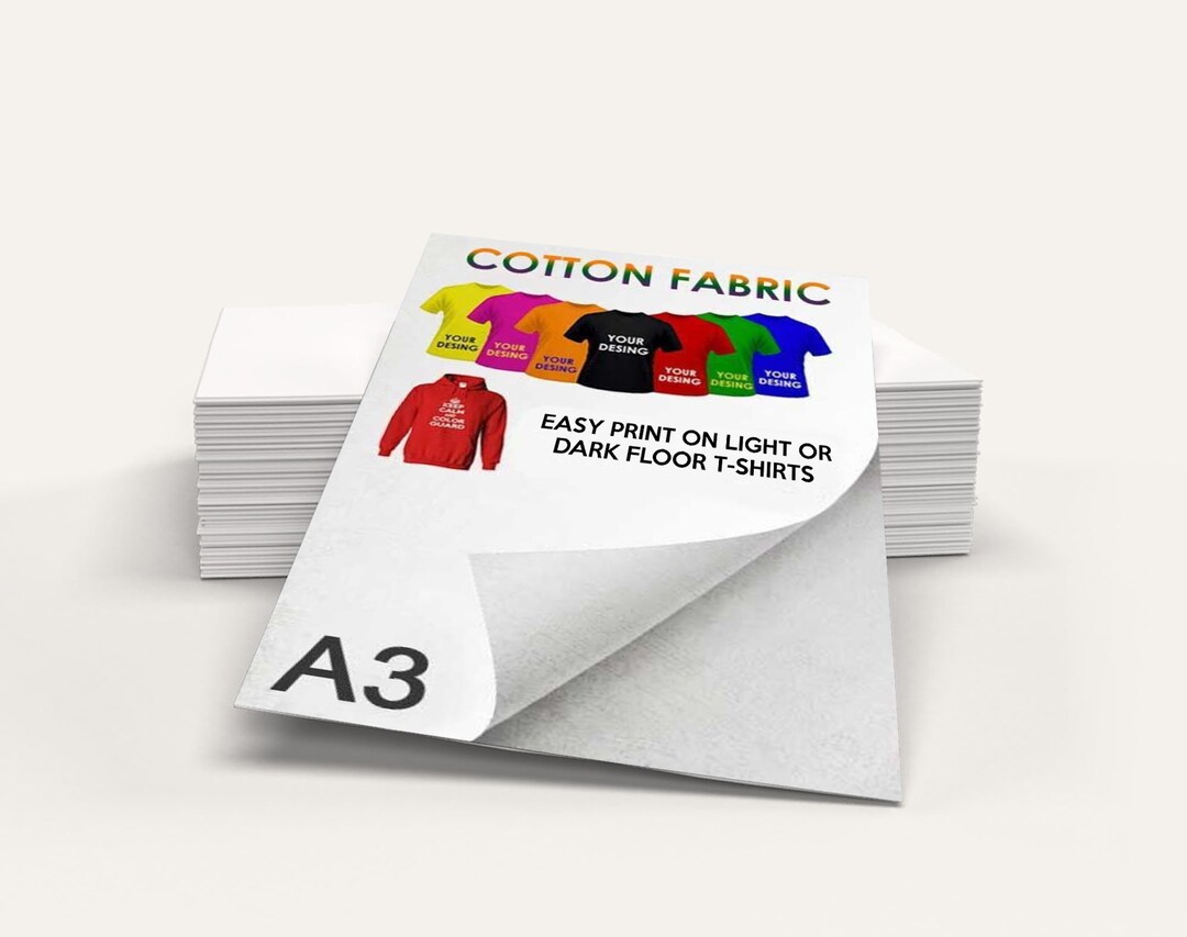 A3 A4 Size Sublimation Cotton Fabric Printing Papers, Tshirt Printing
