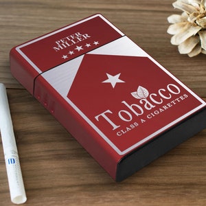 Personalized Cigarette Holder, Cigarette Case Gift for Smoker, Custom Cigarette Box, Metal Cigarette Case, Gift for Dad, Gift for Him, Wedding Gift, housewarming gift,  anniversary gift, fathers day gift, gift for her, gift for mom, mothers day gift