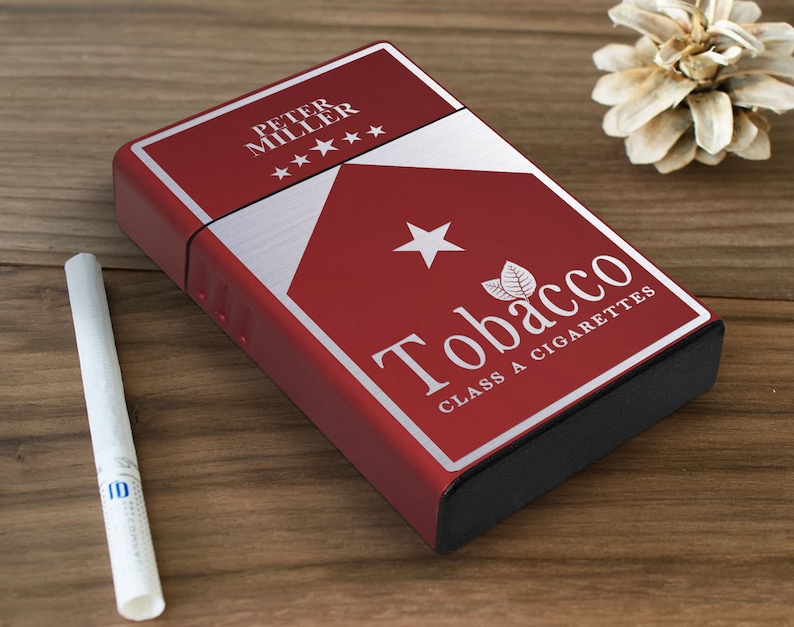 Personalized Cigarette Holder, Cigarette Case Gift for Smoker, Custom Cigarette Box, Metal Cigarette Case, Gift for Dad, Gift for Him, Wedding Gift, housewarming gift,  anniversary gift, fathers day gift, gift for her, gift for mom, mothers day gift