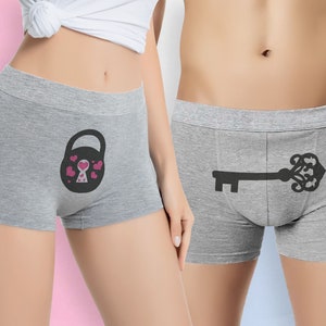 Couples Underwear for Valentines Day Gift Kinky Anniversary Gift