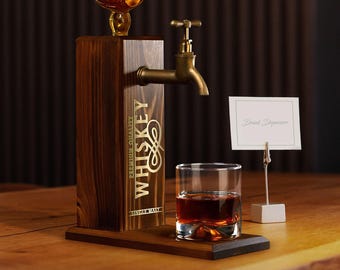 Distributeur De Bière Et Whisky En Bois DKaony - Robinet Bar Maison - 1 à 3 Têtes - Fêtes Et Barbecues