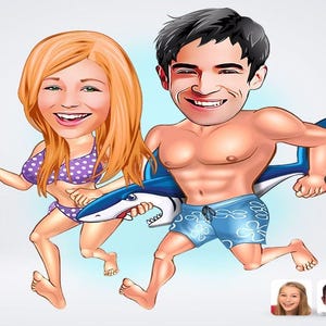 Personalized Couple Drawing / Couple Cartoon Drawing / Couple Drawing