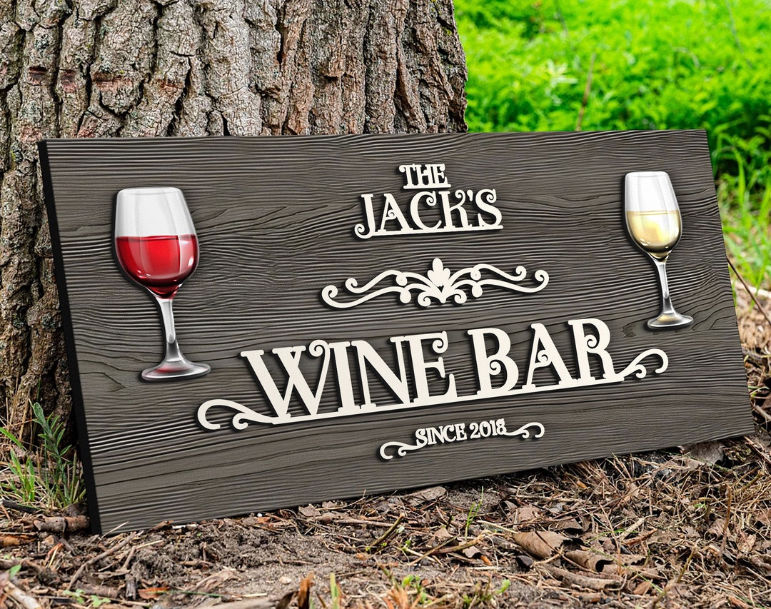 Personalized Wooden Bar Sign, Custom Wood Sign, Personalized Wood Sign ...