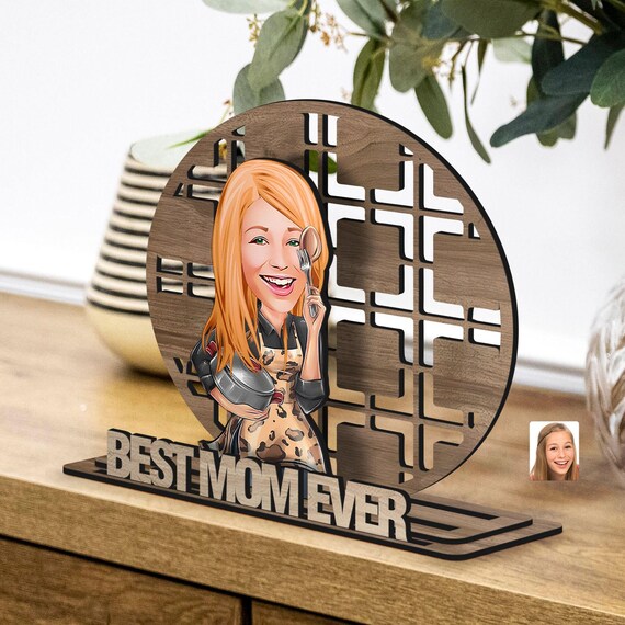 Cornice moderna in legno per la mamma [Regalo per la festa della mamma, cornice personalizzata 4x6, cornice minimalista in legno per la mamma, perdita della madre, regalo per la mamma