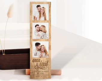 Personalisiertes Foto bedrucktes Holz, Romantische Geschenke für Paare, Das beste Geschenk für Ihn, Fotorahmen aus Holz, besonderes Geschenk, Jubiläumsgeschenk