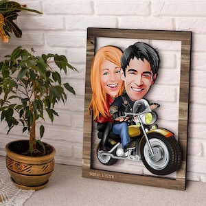 Personalisierte 3D-Familienwandkunst aus Holz, benutzerdefinierte Liebhaber-Karikaturporträt, Geschenk für Weihnachten, Geschenk für die Familie, Geburtstagsgeschenk