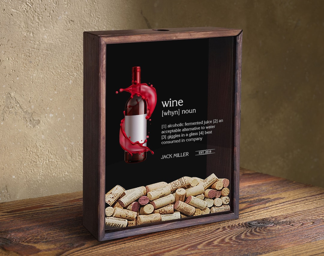 Personalized Wine Cork Collector, Beer and Wine Lover, Gift for Him and