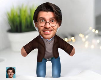 Almohada facial personalizada 3D, almohada facial suave personalizada, para niños, bebés y adultos, el regalo perfecto, regalo para papá.