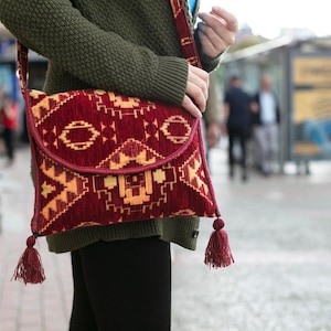 Turkish Kilim Women&#39;s Shoulder Bags, Tablet, Book Bag, Beach Bag, Travel Shoulder Bag, Valentine&#39;s Day Gift, Gift for Ladies, Birthday Gift2