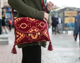 Bolsos de hombro para mujer hechos con kilim turco, para tableta, para libros, para playa, de viaje, regalo de San Valentín, regalo para mujer, regalo de cumpleaños2